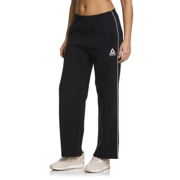 Reebok Women's Wide Leg Sweatpants, Size XXL, Black, Comfort Fit, Activewear - Picture 1 of 4